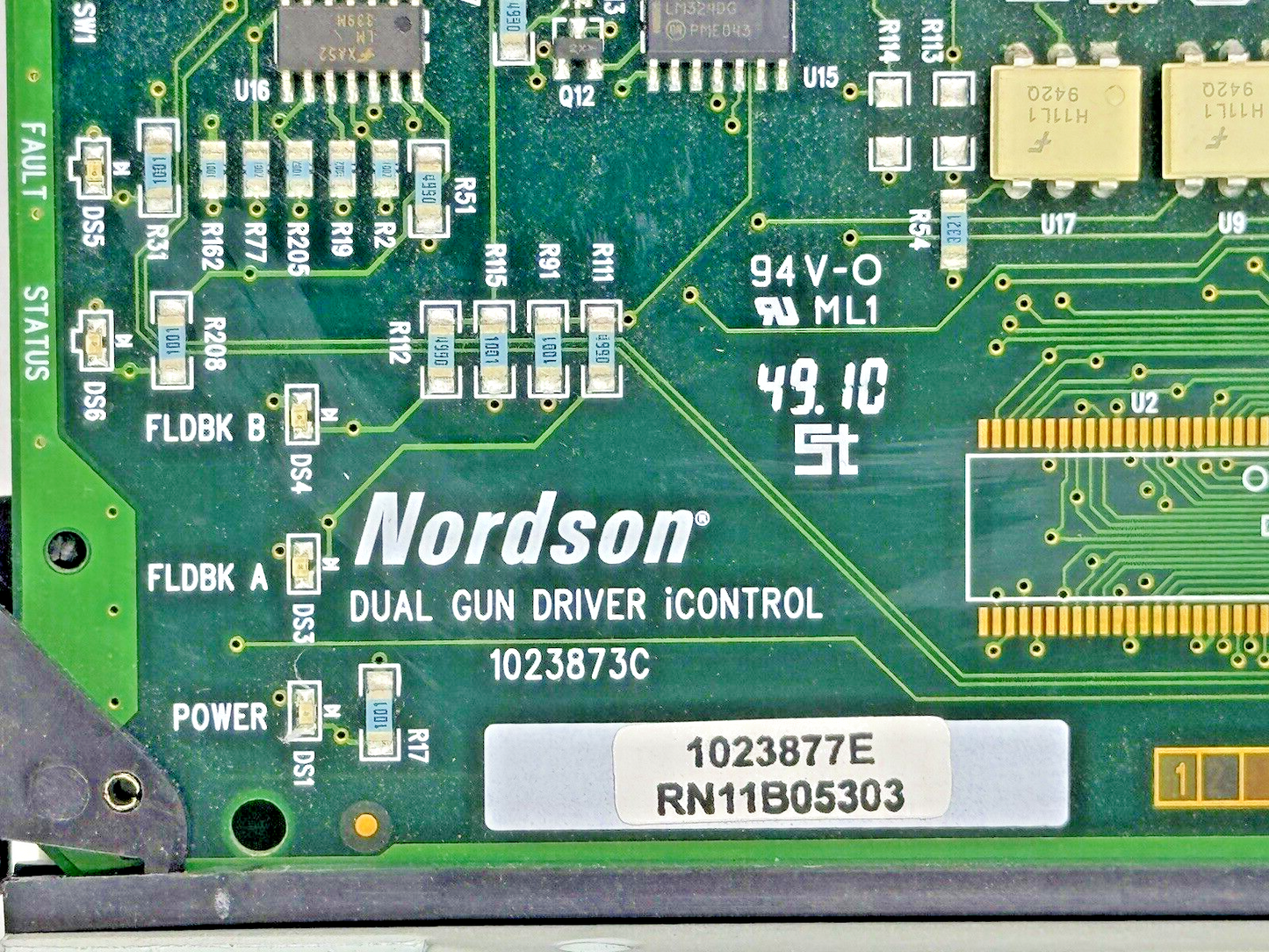 NORDSON - 1042143B - VANTAGE INTERFACE AND DISPLAY BOARD W/ 1023873C - DUAL GUN