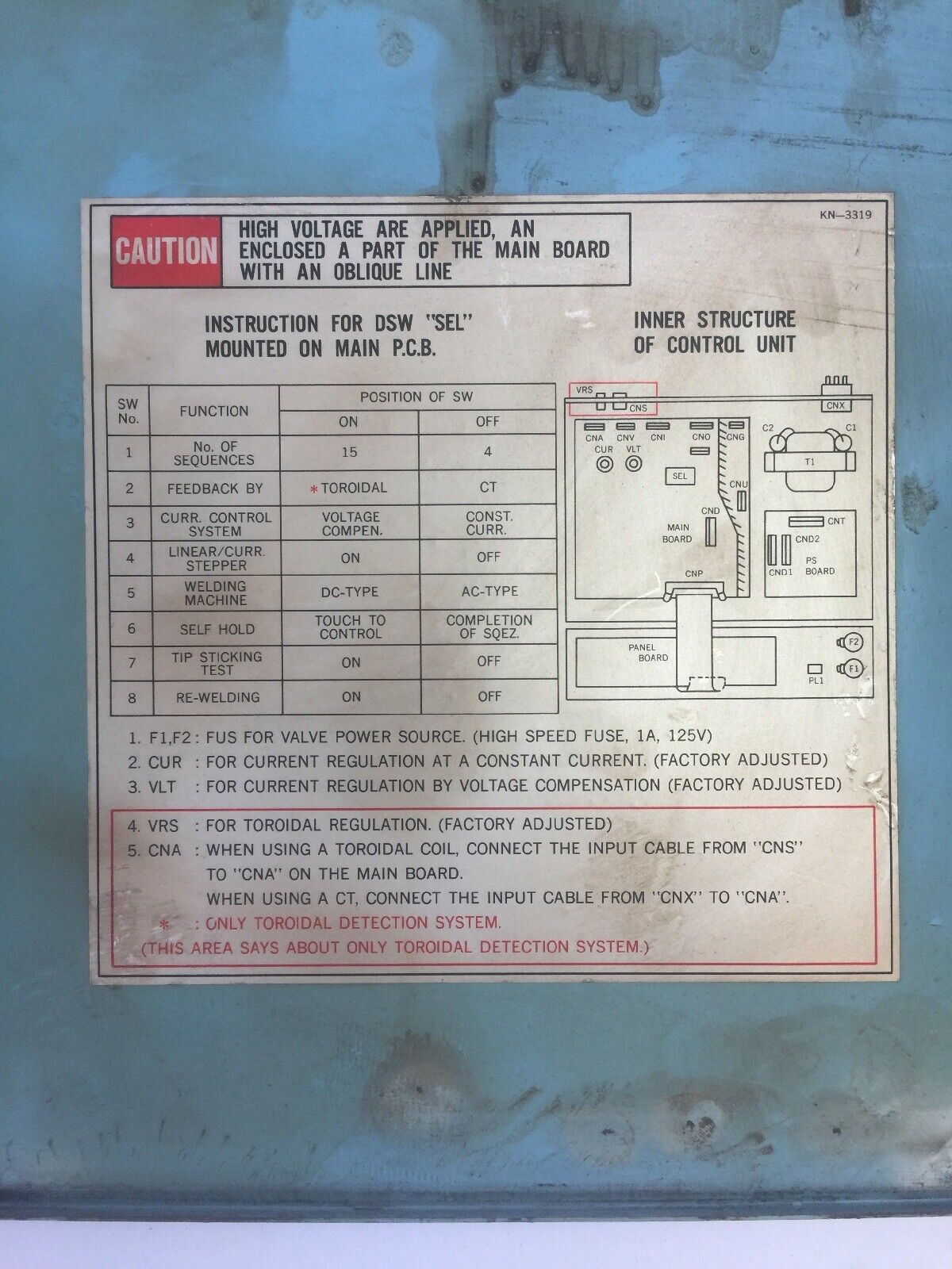 DENGENSHA RWC-30RC RESISTANCE WELDING CONTROLS DECOMSTAR 30