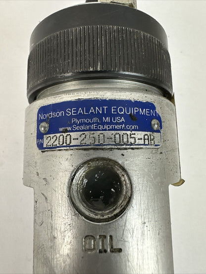 NORDSON SEALANT 2200-250-005-AB DISPENSER VALVE MAX WPR 241 bar 24.1 MPa 3500PSI