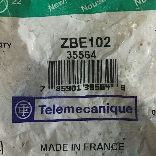 TELEMECANIQUE ZB2BE101 & ZBE102 CONTACT BLOCK ***LOTOF2***