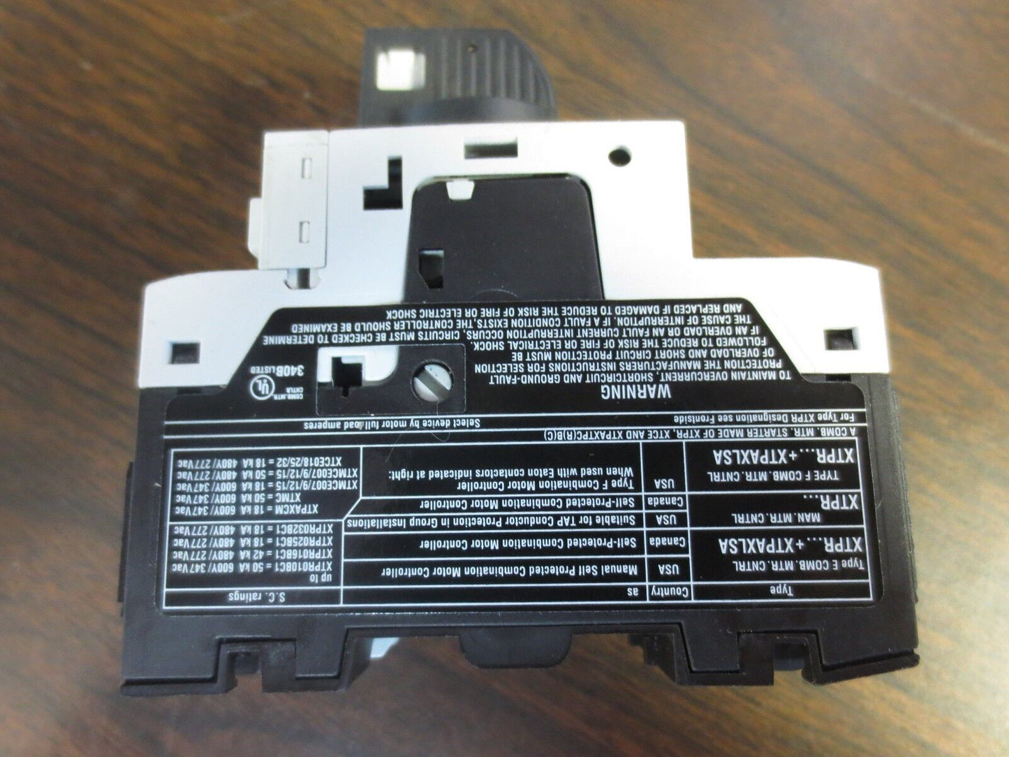 EATON XTPR004BC1 STARTER + XTPAXFA11 AUXILIARY CONTACT