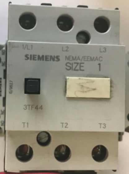 SIEMENS 3TF4422-0A..1 CONT.W/AUX CONTACT 3TY756-1A&3TY75611B W 3UA5500-1J RELAY