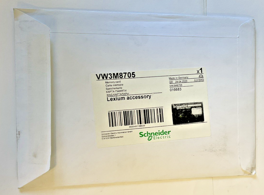 SCHNEIDER ELECTRIC VW3M8705 MEMORY CARD LEXIUM ACCESSORY