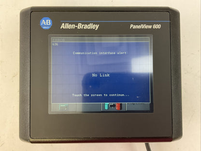 ALLEN BRADLEY 2711-T6C20L1 SER B FRN 4.46 PANELVIEW 600 24VDC