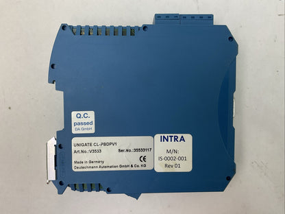 UNIGATE CL-PBDPV1 FIELDBUS GATEWAY RS232/422/485 IS-0002-001 REV 01