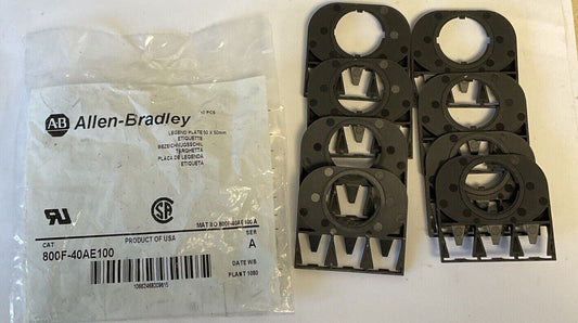 ALLEN BRADLEY 800F-40AE100 LEGEND PLATE SER.A 50X50MM ***LOTOF8***