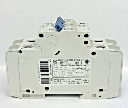 ALLEN-BRADLEY - 1489-A2D040 SER. A - BREAKER - 2P, 4 A, 277 V