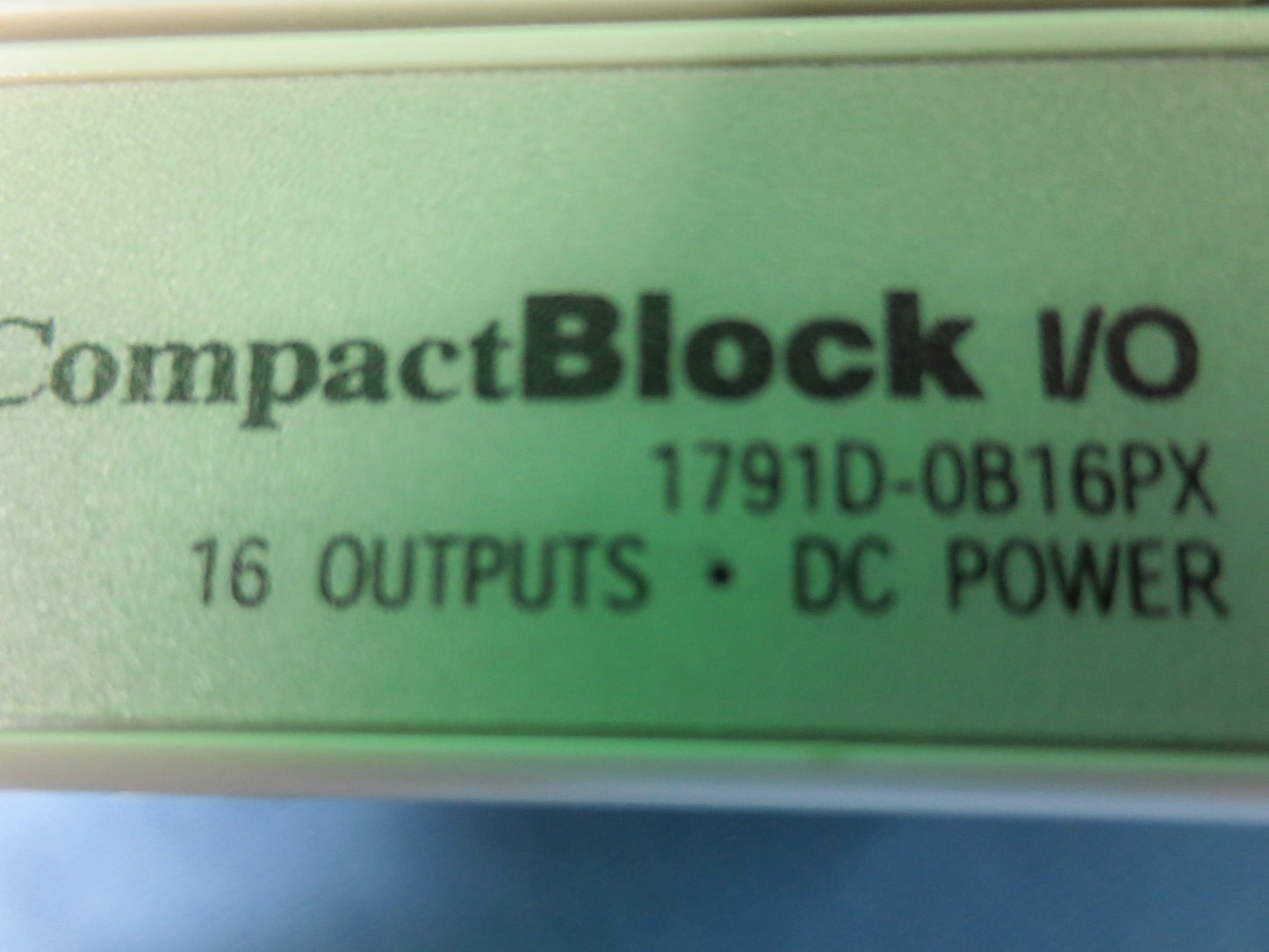 A-B 1791D-0B16PX COMPACT BLOCK I/O 16 OUTPUTS - DC POWER Ser. D, Rev. A01