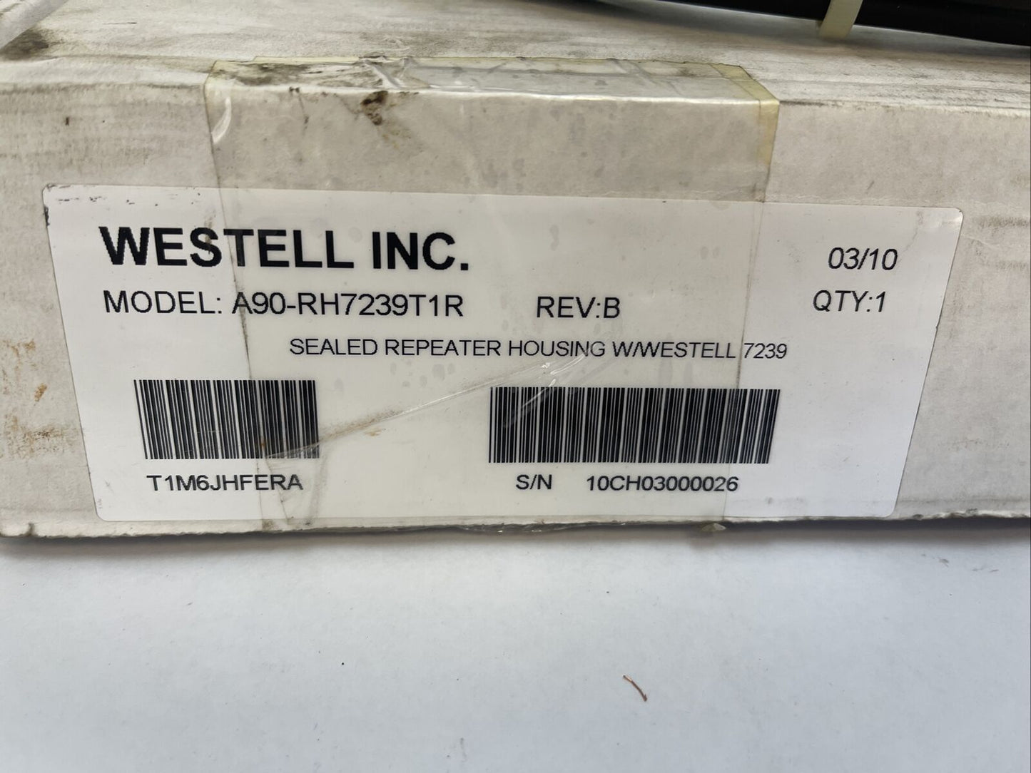 WESTELL A90-RH7239T1R REV B SEALED REPEATER HOUSING W/WESTELL 7239 (ILR7239LWI5)