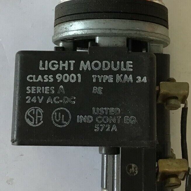 SQUARE D 9001KM34  PUSH BUTTON 24VAC/DC SER.A RED CAP