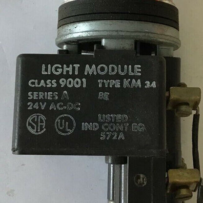 SQUARE D 9001KM34  PUSH BUTTON 24VAC/DC SER.A RED CAP