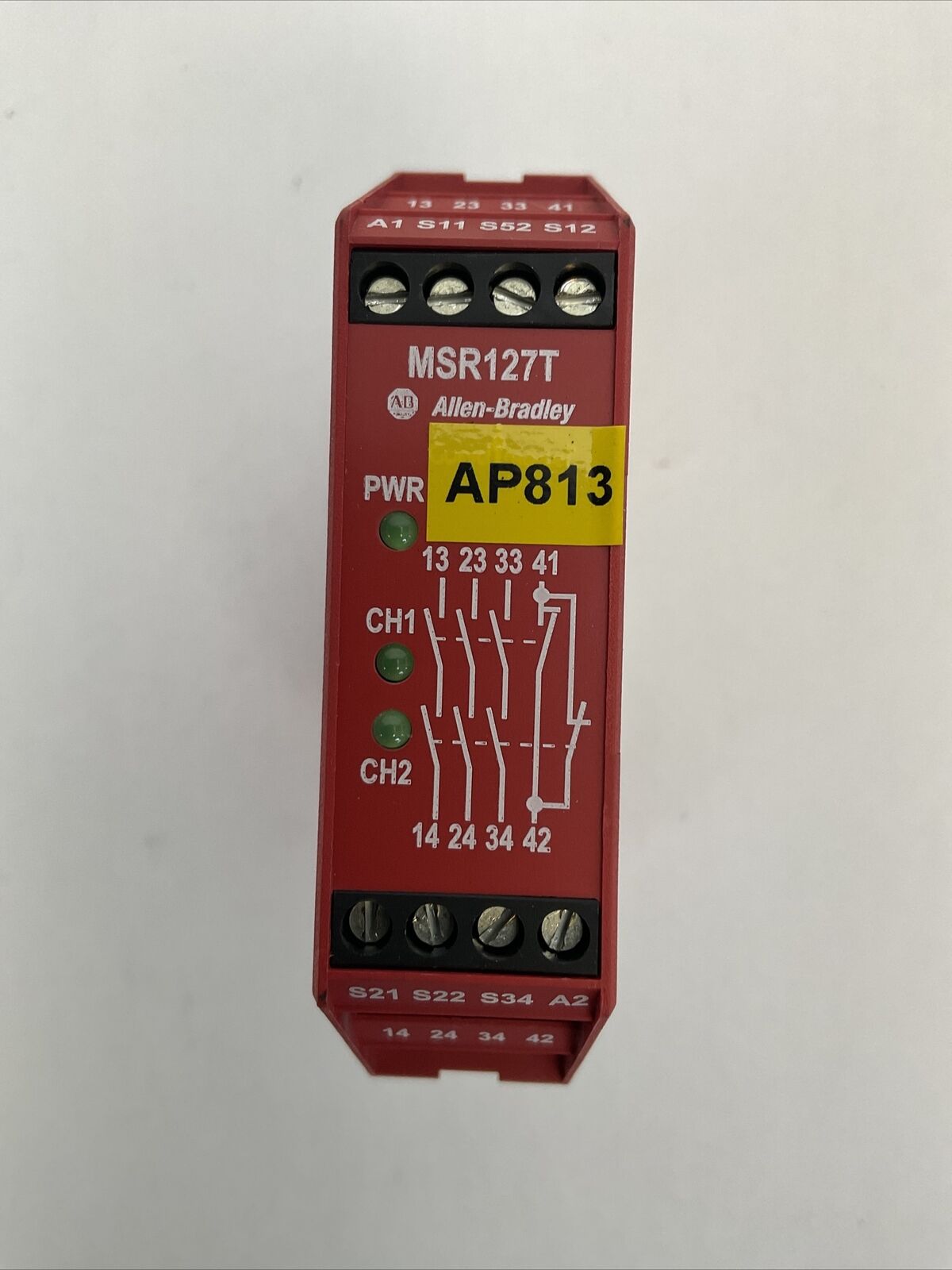 ALLEN BRADLEY 440R-N23126 SER C SAFETY RELAY OUTPUT AC15 250V 5A DC13 24V 3A