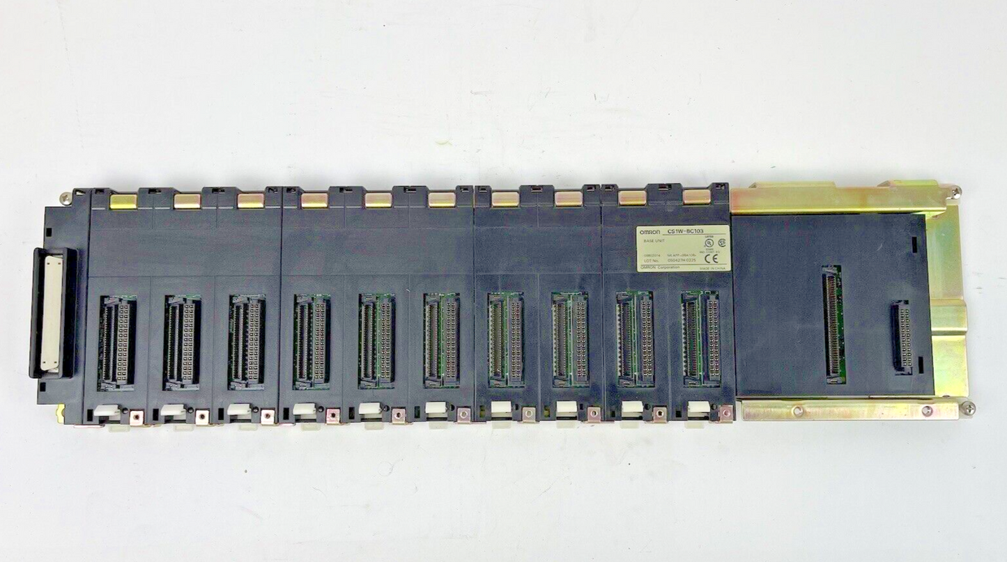 OMRON - CS1W-BC103 -  CPU BACKPLANE WITH 10 I/O SLOTS - 10 SLOT BASE UNIT