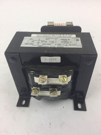 ALLEN BRADLEY 1497-N8 CONTROL CIRCUIT TRANSFORMER .250 KVA 240/480V 60HZ SER A