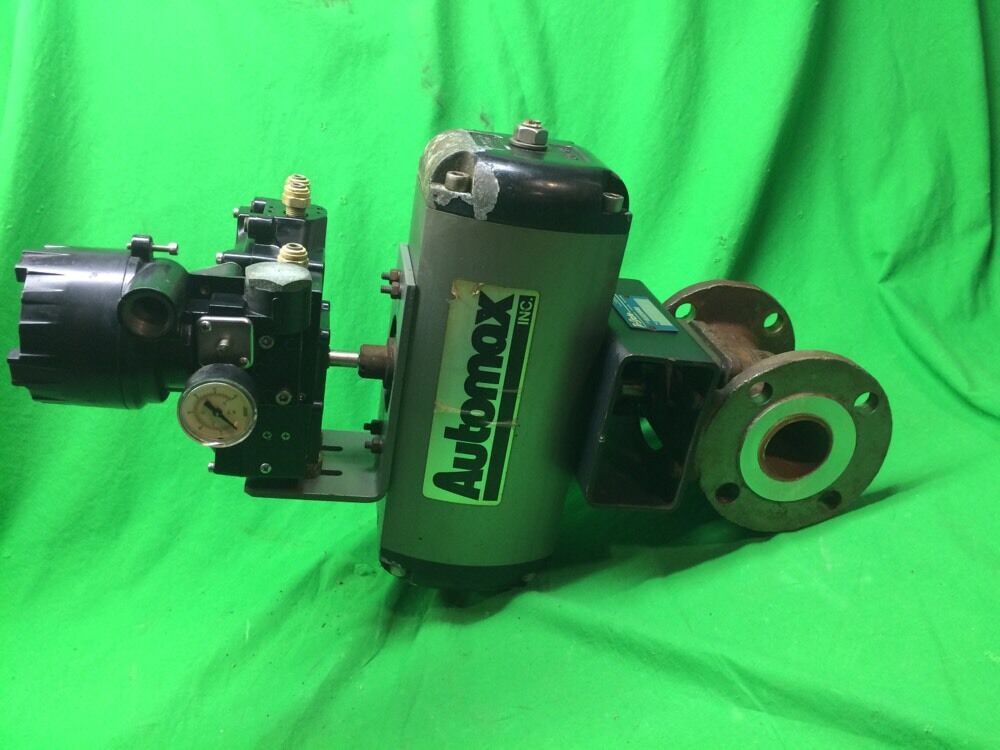 FLOWSERVE AUTOMAX N125DA PNEUMATIC ACTUATOR 52137AT W/ 2" DURCO VALVE