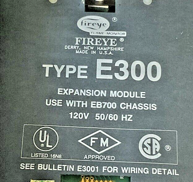 FIREYE FLAME MONITOR E300 EXPANSION MODULE 120V 50/60HZ