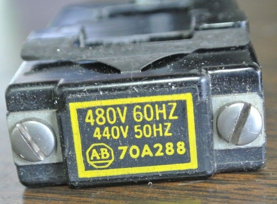 ALLEN-BRADLEY 70A288 COIL SIZE 0 Ser. K  440/480V, 2-3-4 POLE ONLY - NEW SURPLUS