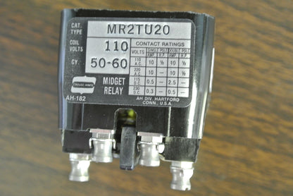 ARROW HART / COOPER MR2TU20 MR RELAY, 2 POLE, OPEN & CLOSED / 110V - BOX of 10