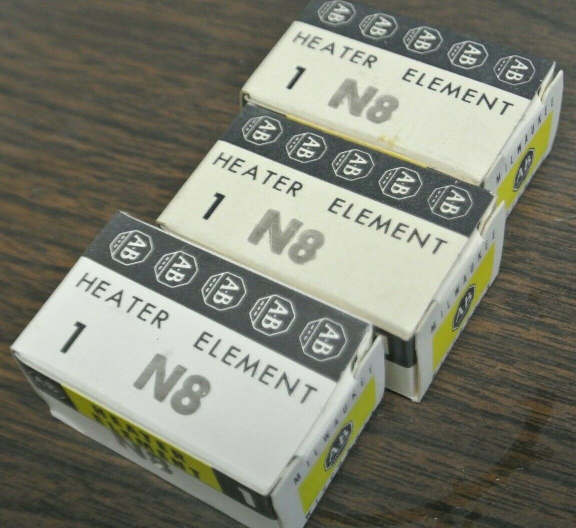 LOT of 3 / ALLEN-BRADLEY N8 THERMAL OVERLOAD HEATER ELEMENTS / NEW SURPLUS