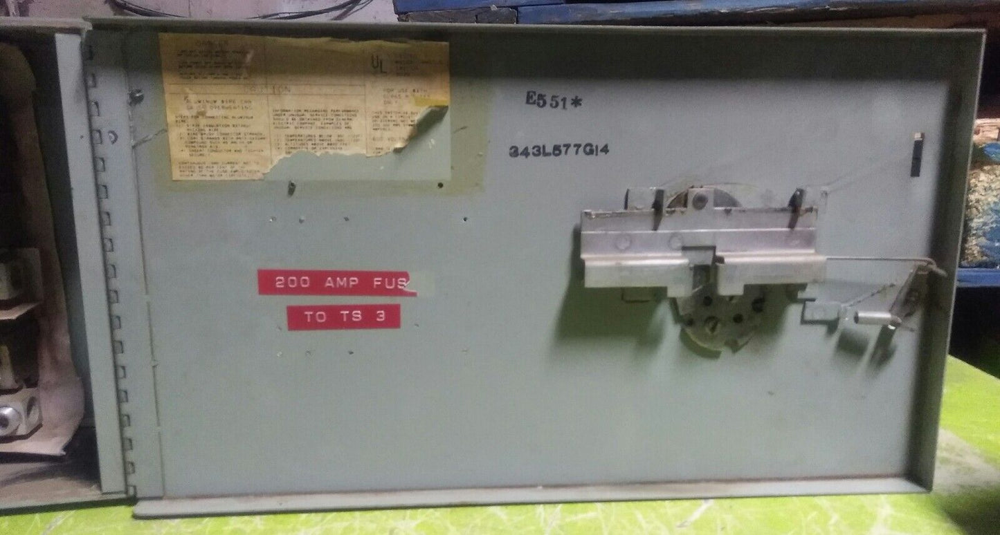 General Electric GE THFP324 200 Amp, 600VAC, 3-Pole Panelboard SWITCH Unit