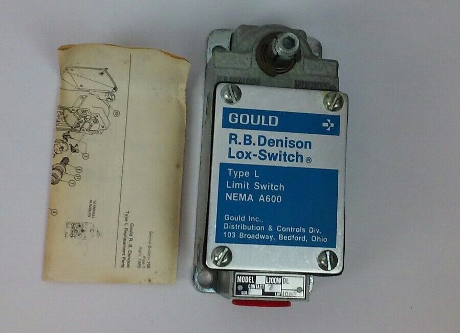 GOULD R.B. DENISON LIMIT SWITCH L100WN-2W #7