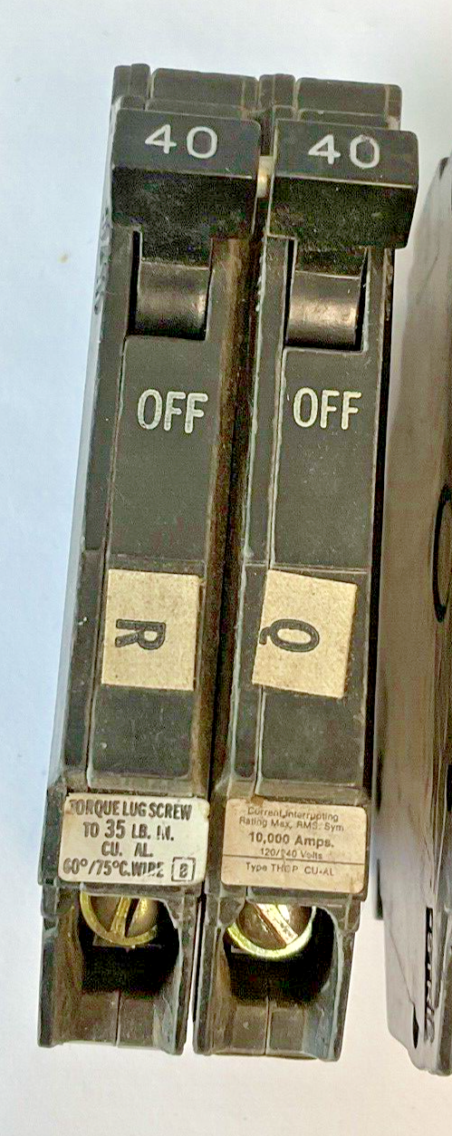 GENERAL ELECTRIC CTL 40A CIRCUIT BREAKER 2POLE 120/240VAC***LOTOF4***