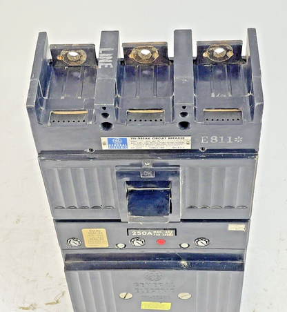 GE - TB43250 - TRI-BREAK CIRCUIT BREAKER - TB43F - 250 A, 3 POLE, 600 VAC