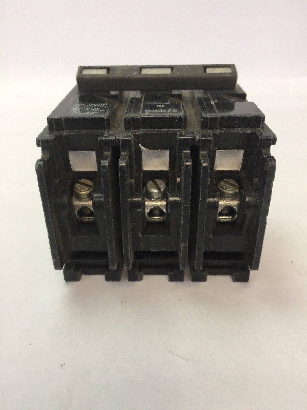 SIEMENS B340 CIRCUIT BREAKER 40A 240VAC 3 POLE