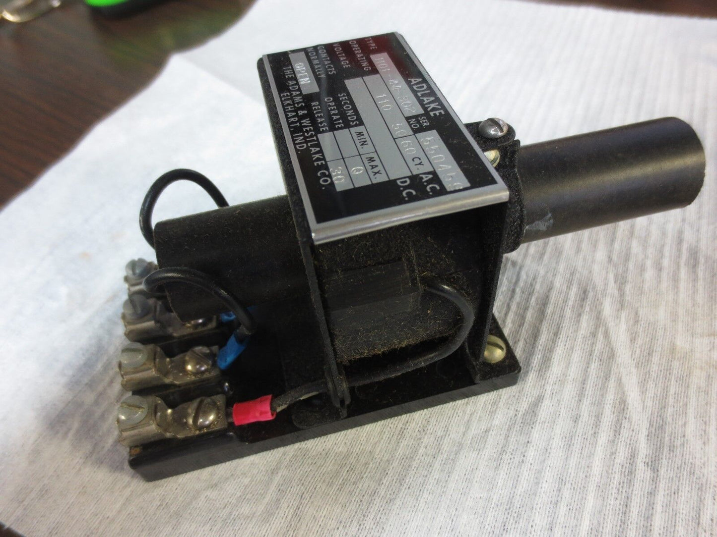 ADAMS & WESTLAKE / ADLAKE 1101-44-302 TIMING RELAY, 30-SECONDS, N.O. NEW SURPLUS