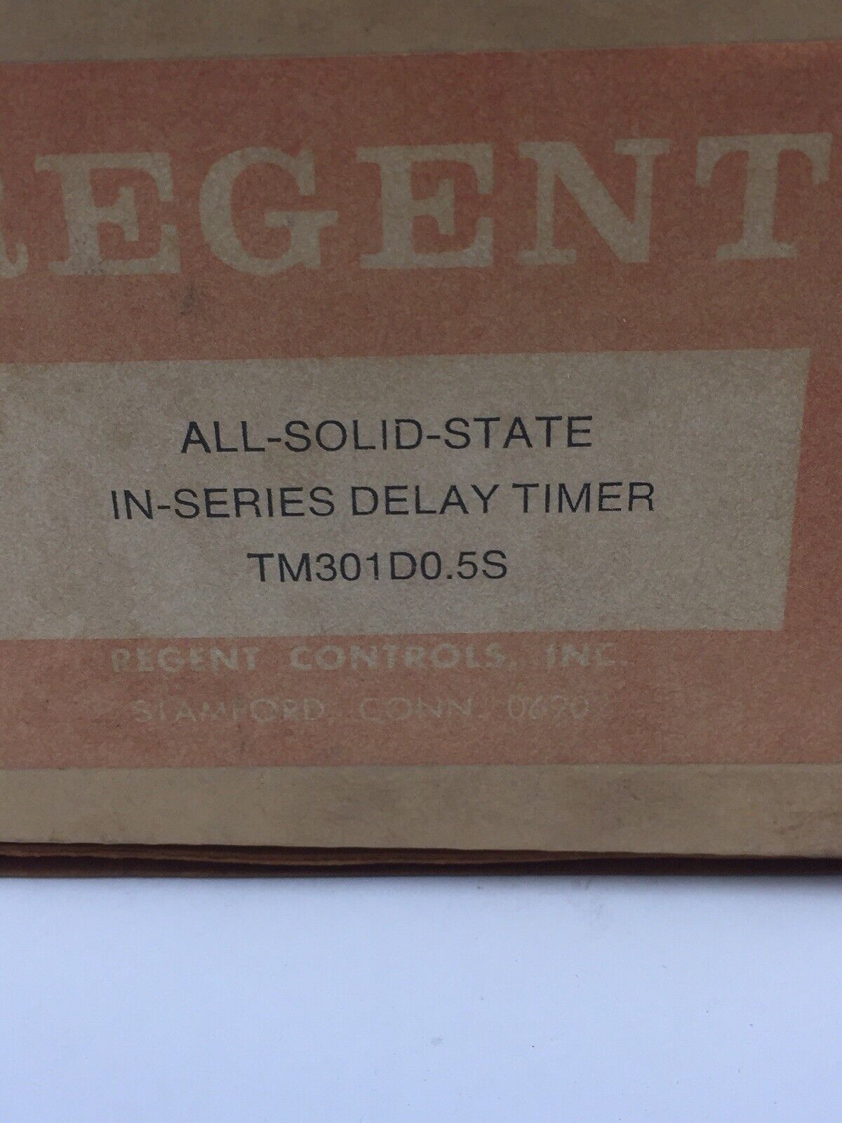 REGENT TM301D0.5S ALL SOLID STATE IN SERIES DELAY TIMER 115V 1AMP