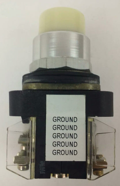 ALLEN BRADLEY 800T-QB10 SER. T, PUSH BUTTON  120V AC/DC, 949 LAMP, W/ 800T-XA
