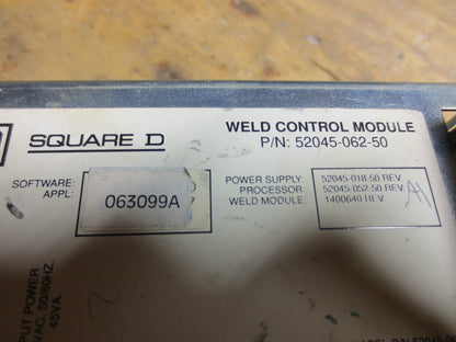 SQUARE D 52045-062-50 WELD CONTROL MODULE