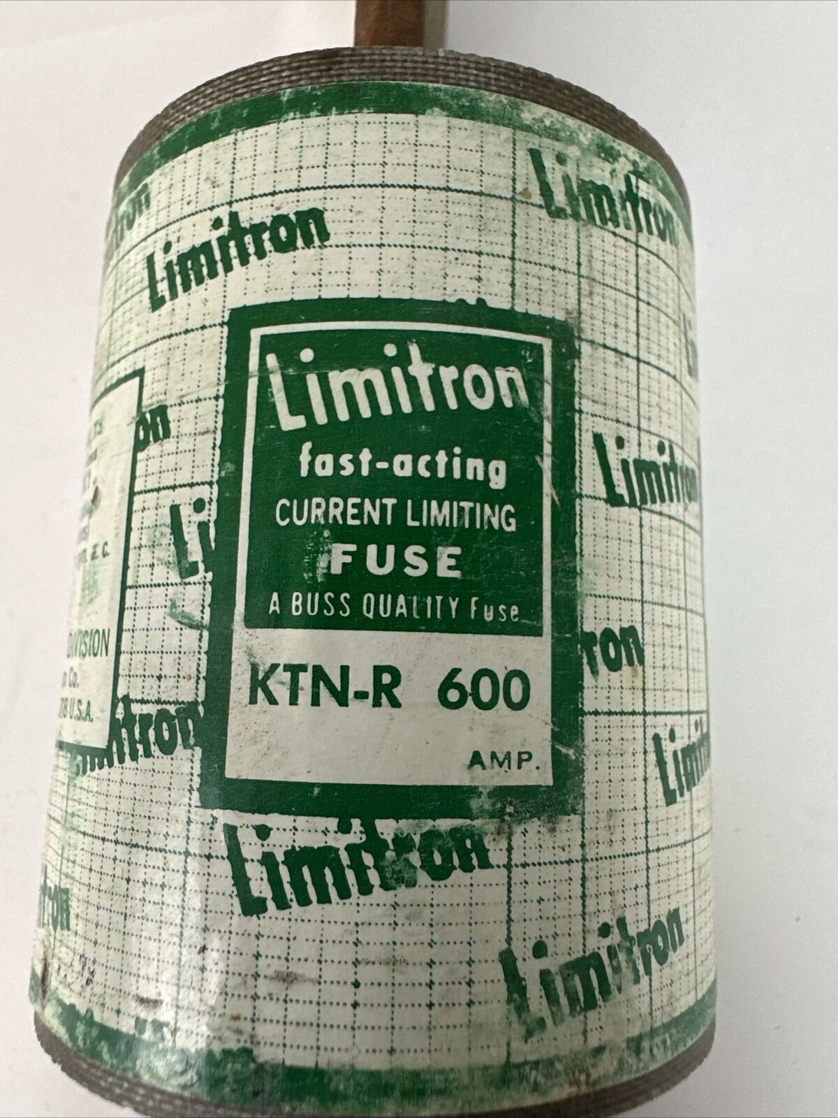 BUSSMANN KTN-R-600 LIMITRON FAST-ACTING CURRENT LIMITING FUSE 600AMP 250V