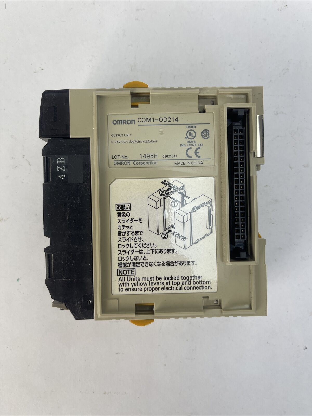 OMRON CQM1-OD214 OUTPUT UNIT 5-24VDC 0.3A/POINT 4.8A/UNIT