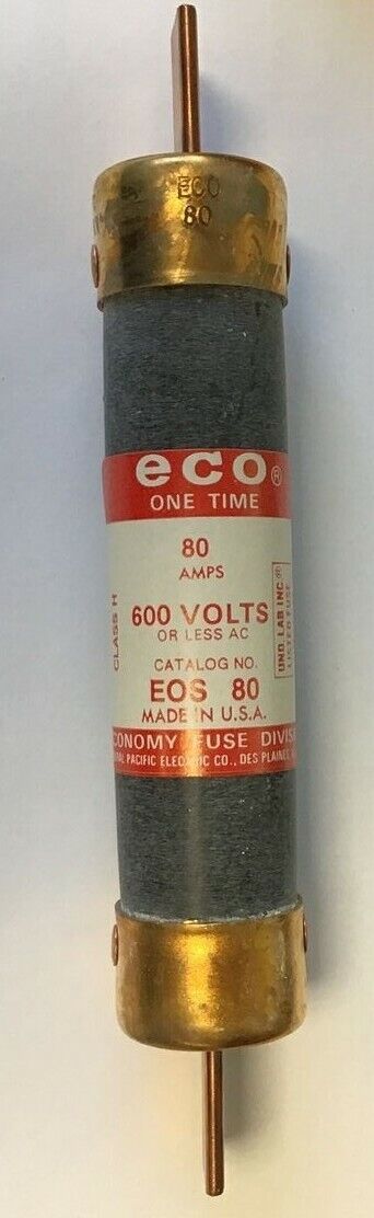 ECONOMY FUSE EOS 80 600VOLT 80AMP ***LOTOF3***