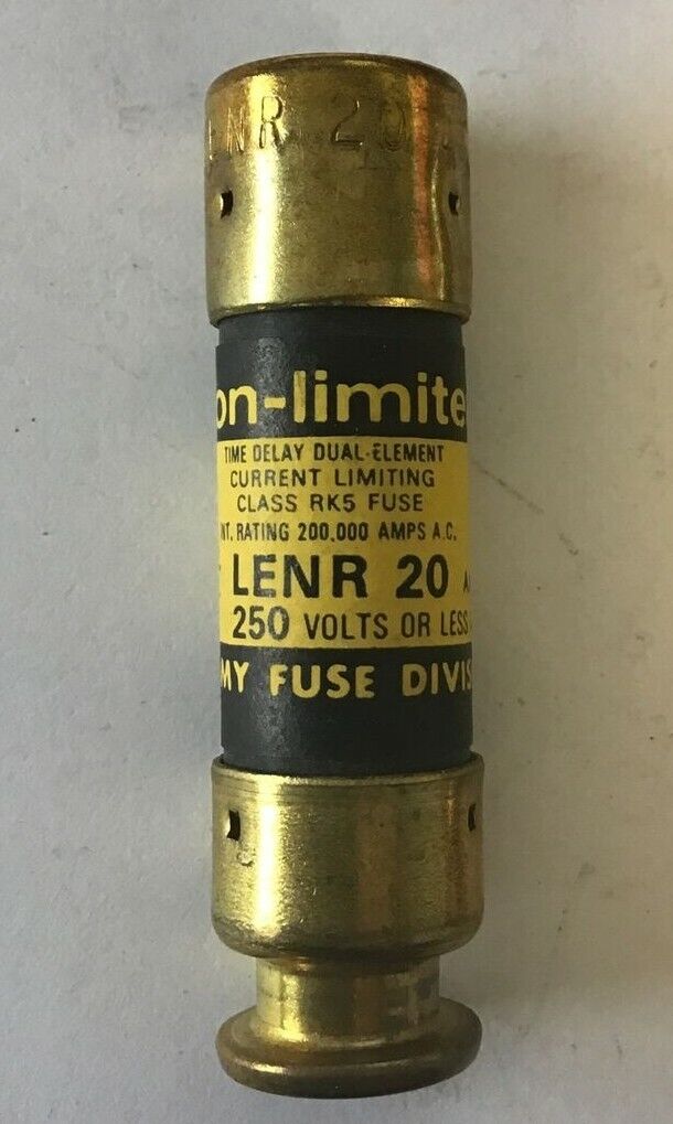 ECONOMY LENR 20 FUSE CLASS RK5 ECON-LIMITER 250VAC 20A ***LOTOF10***
