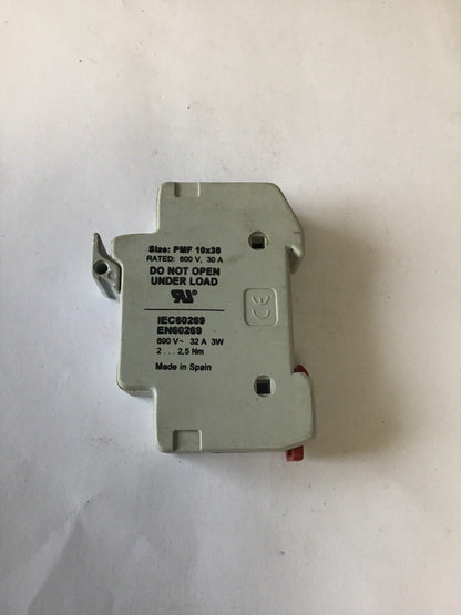DF PMF 10x38 1 Pole Fuse Holder 600 V 30 Amp ***(LOT OF 5)***
