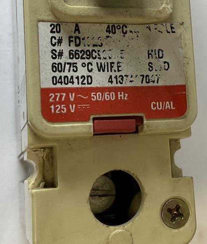 CUTLER HAMMER FD1015 CIRCUIT BREAKER 15A 35K 277VAC 1POLE