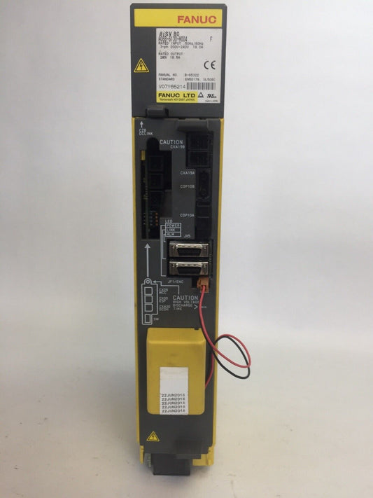 FANUC A06B-6130-H004 SERVO AMPLIFIER MODULE OUTPUT 240V 18.5A INPUT 200-240V 19A