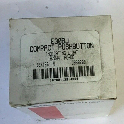 CUTLER HAMMER E30BJ COMPACT PUSHBUTTON IND. LIGHT 18/24VAC-DC