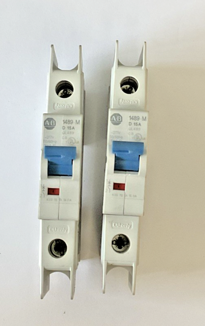 ALLEN BRADLEY 1489-M1D150 CIRCUIT BREAKER SER.D 10KA 277V 50/60HZ ***LOTOF2***