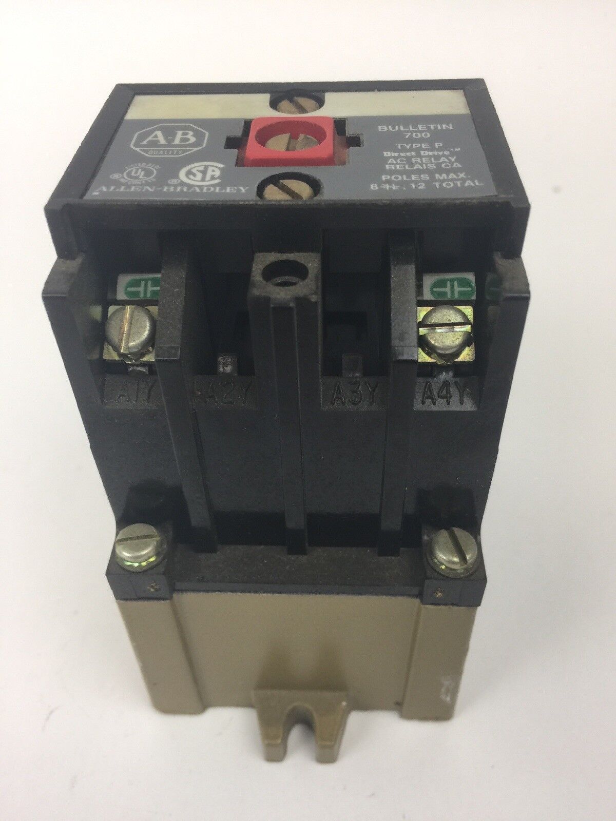 ALLEN BRADLEY 700-P200A4 AC RELAY SER A 460-480V 60HZ COIL
