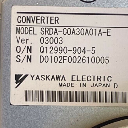 YASKAWA SRDA-C0A30A01A-E CONVETER