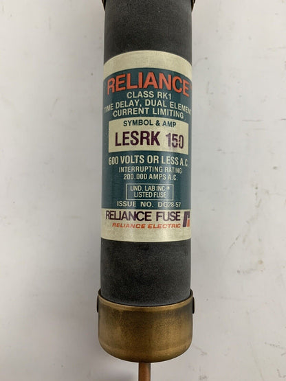 Reliance LESRK150 150A 600V Class RK1 Fuse