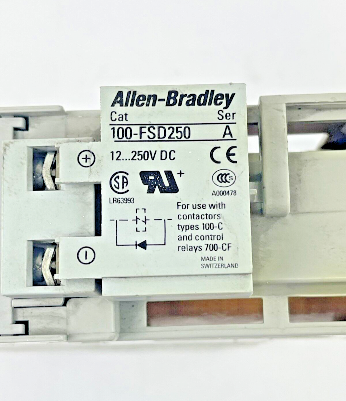 ALLEN BRADLEY -193-EEEB SER. B - 100-C23A*10 SER. C 25VDC - 100-FSD250 A COMBO