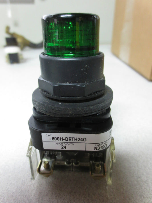 ALLEN-BRADLEY 800H-QRTH24G GREEN PUSH-TO-TEST BUTTON 24V
