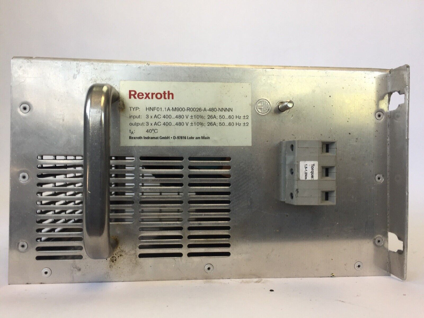 REXROTH HNF01.1A-M900-R0026-A-480-NNNN IndraDrive 3 X AC 400/480V 50/60HZ 26A