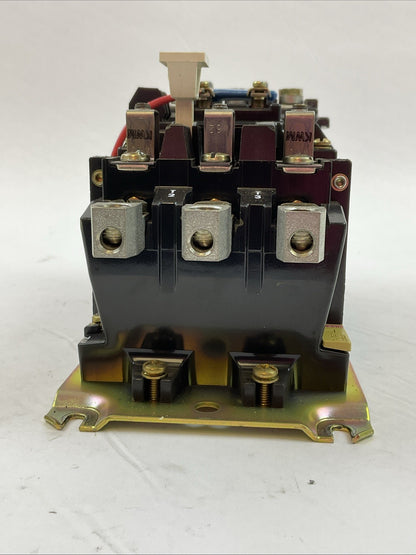 ALLEN BRADLEY 509-COS SIZE 2 STARTER 600VAC 45AMP SER B 3PH 25HP COIL 120V 60HZ