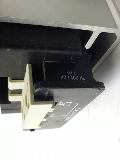 TELEMECANIQUE LC1F265 CONTACTOR, 3PH 600VAC 285A 200HP W/ 24V 40/400HZ  COIL