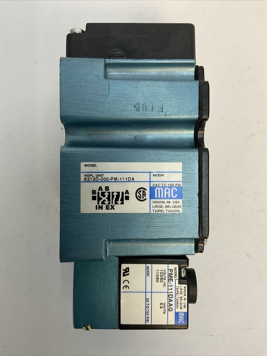 MAC 6313D-000-PM-111DA SOLENOID VALVE